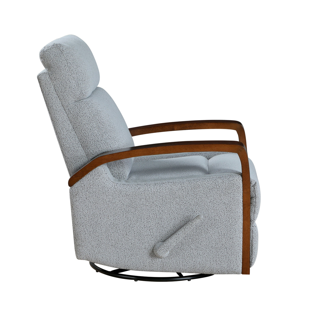 Margerie Gray Swivel Glider Reclining Chair