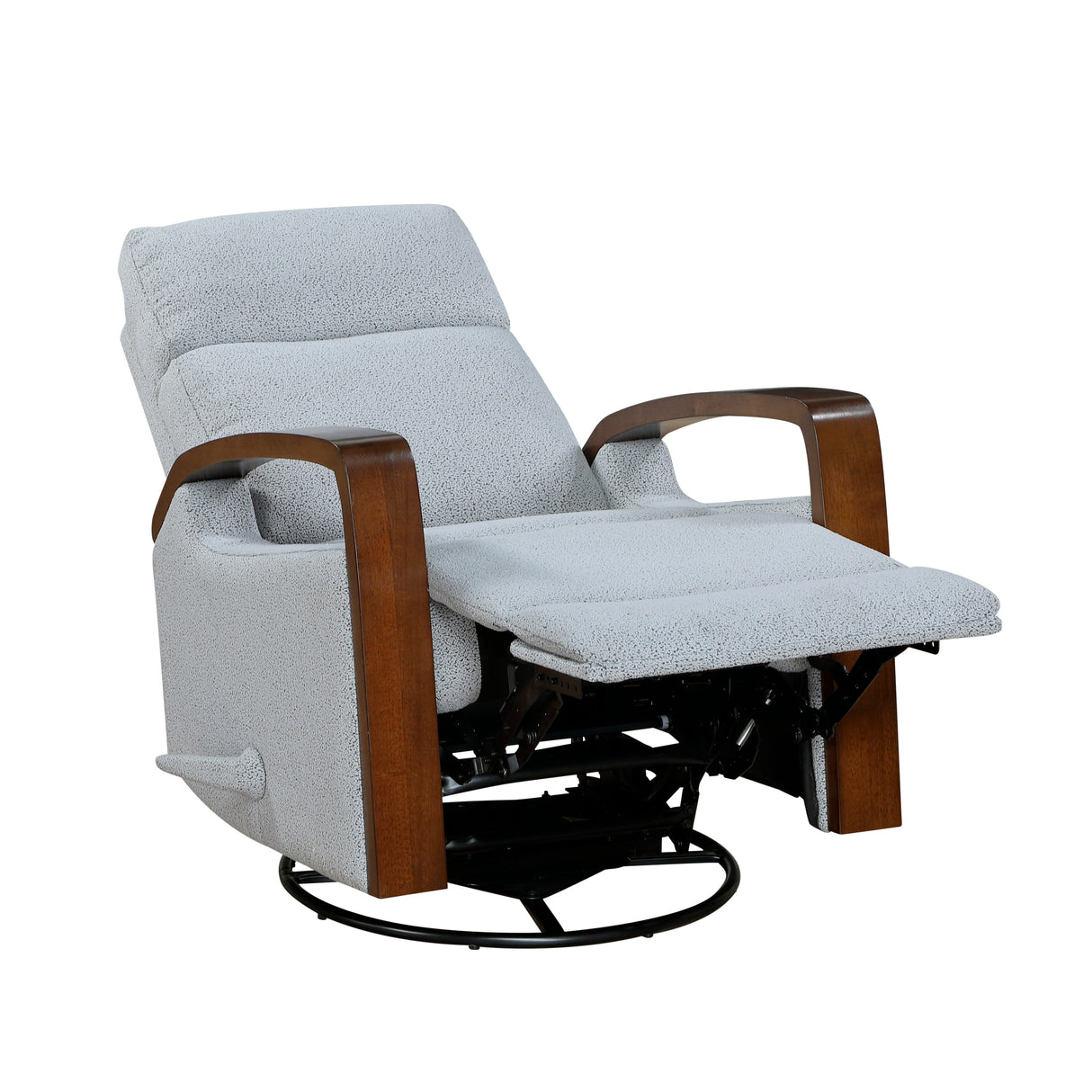 Margerie Gray Swivel Glider Reclining Chair