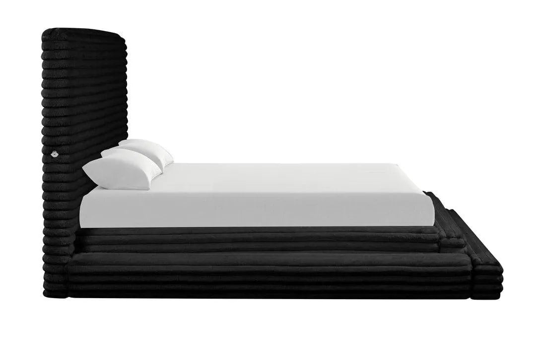 Mariah Black King Platform Bed by Happy Homes at Eve Furniture