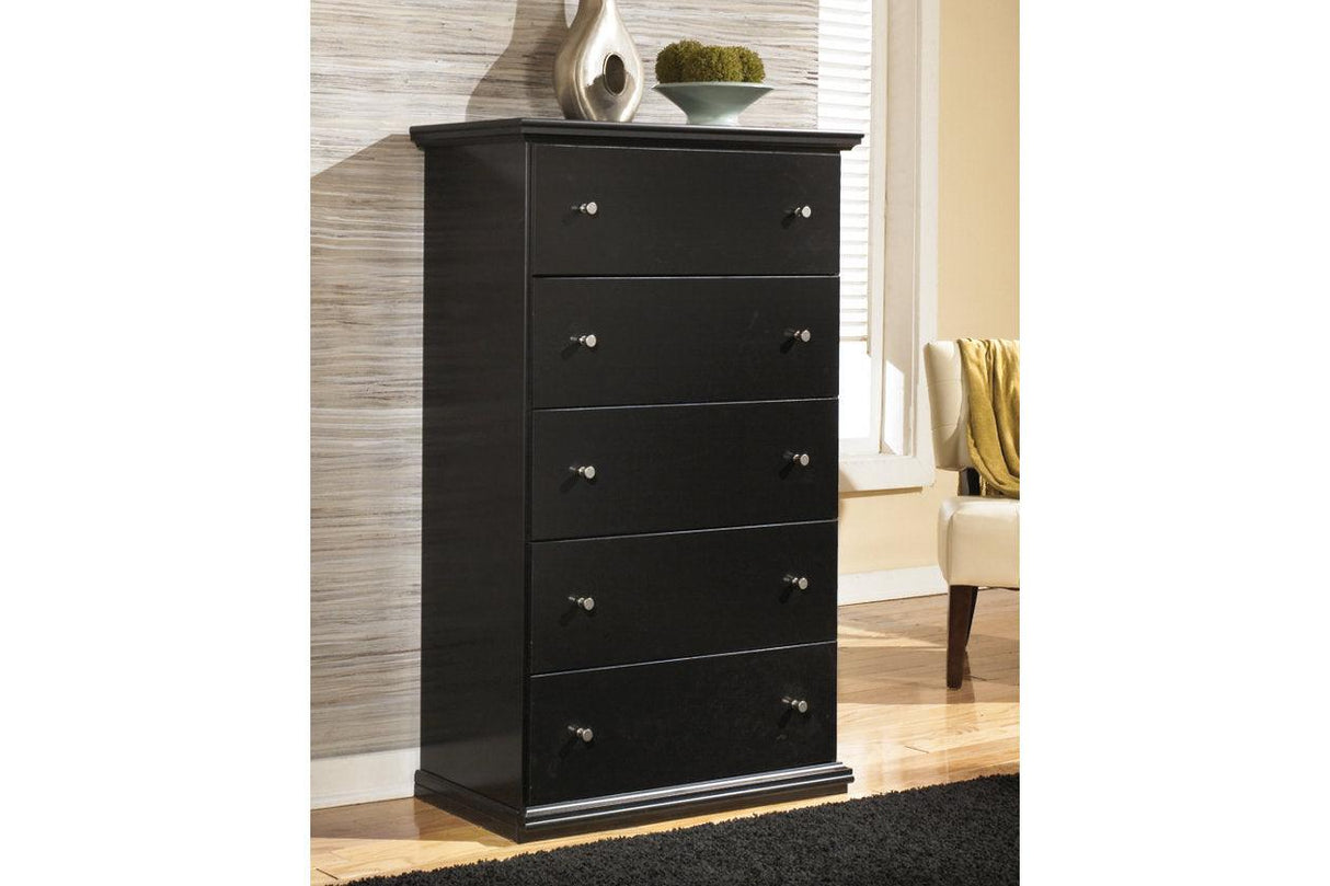 Maribel Black Chest of Drawers by Ashley at Eve Furniture