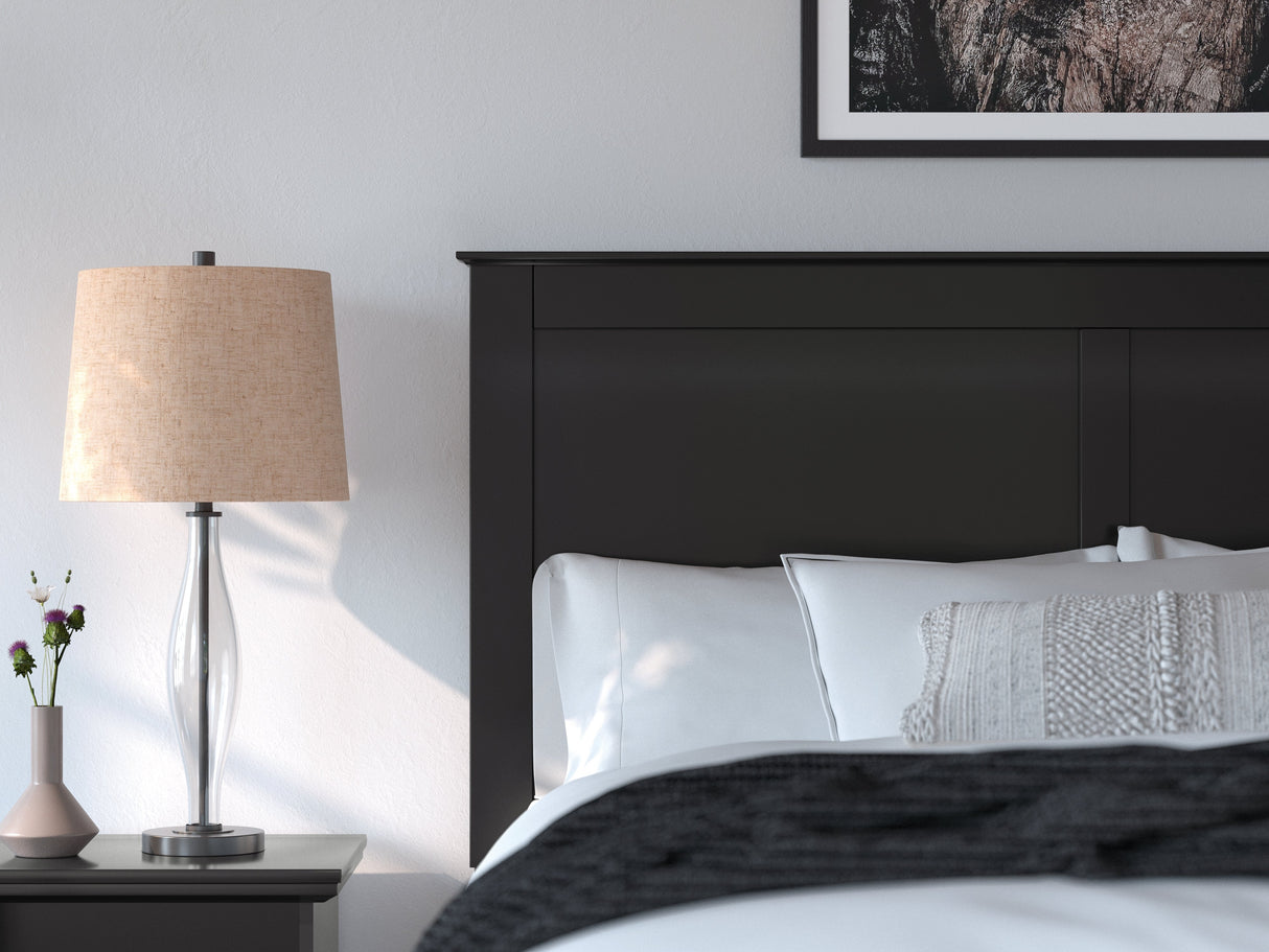 Maribel Black Queen Panel Bed by Ashley at Eve Furniture