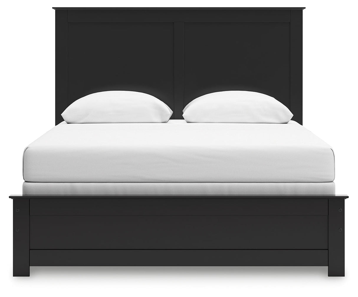 Maribel Black Queen Panel Bed by Ashley at Eve Furniture
