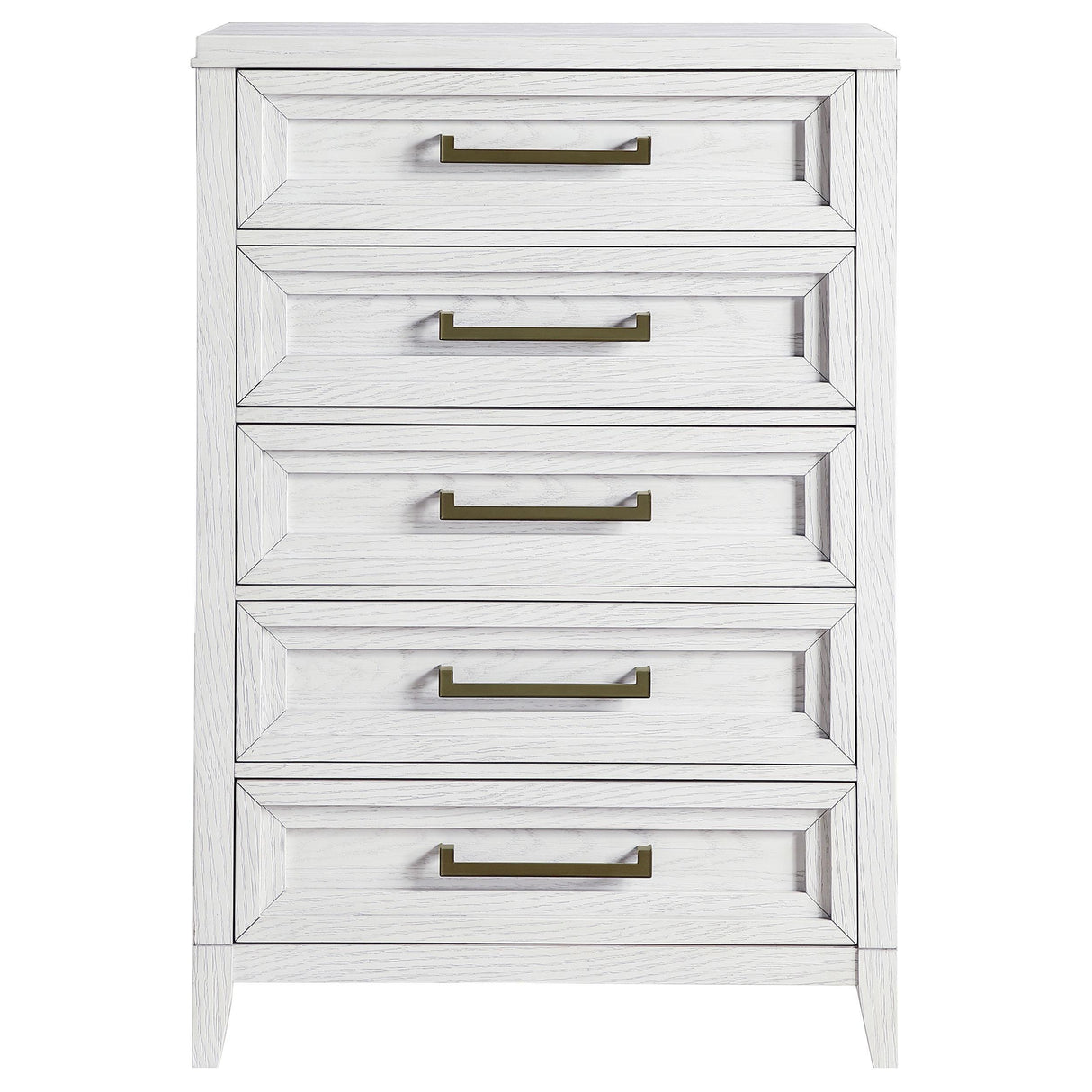 Marielle 5-drawer Bedroom Chest Distressed White by Coaster at Eve Furniture