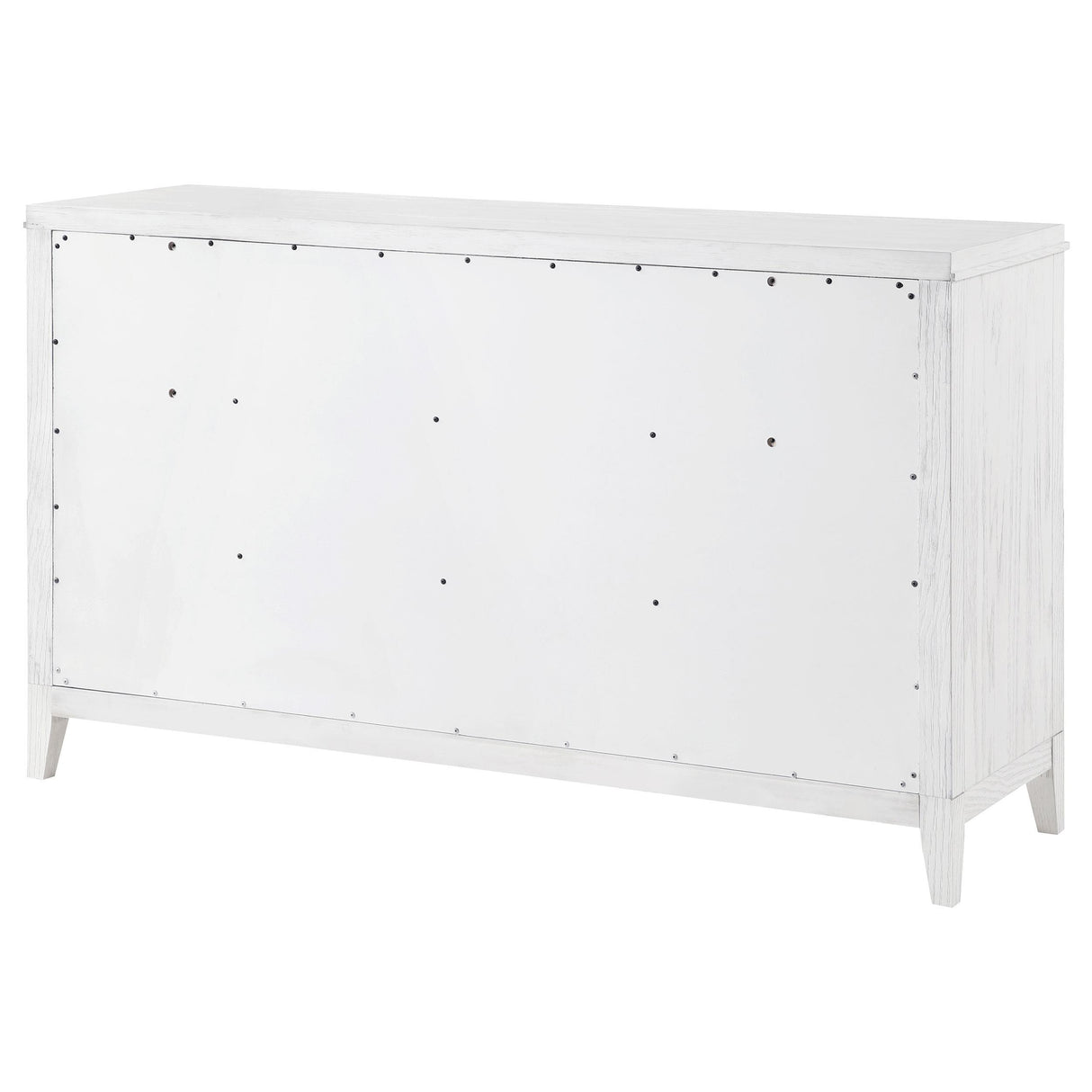 Marielle Distressed White 6-drawer Bedroom Dresser by Coaster at Eve Furniture