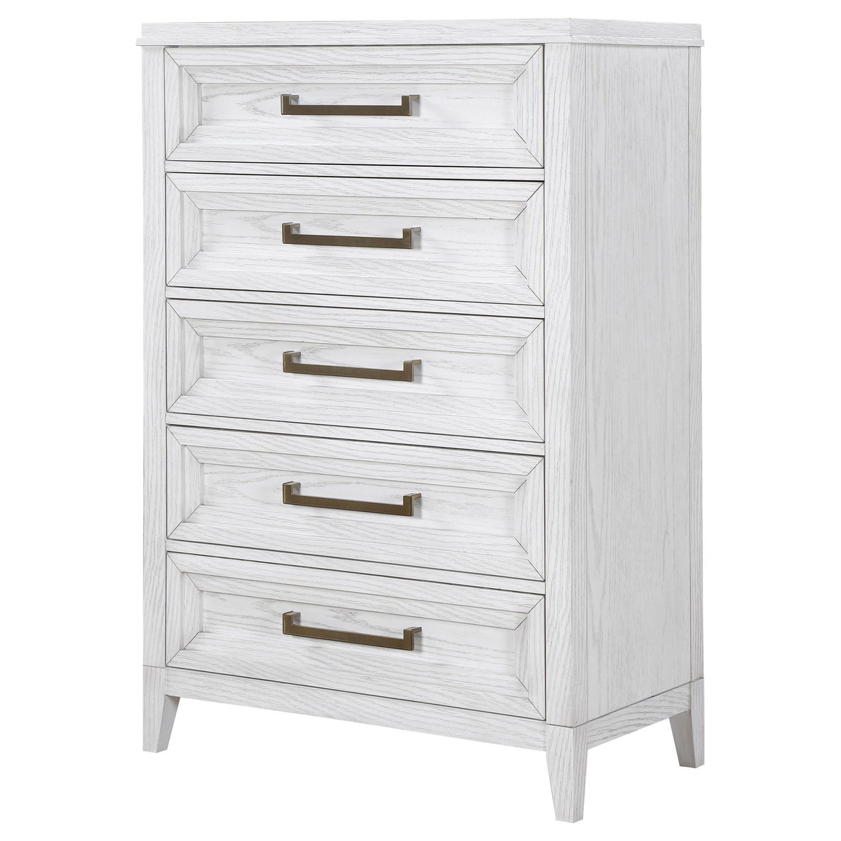 Marielle 5-drawer Bedroom Chest Distressed White by Coaster at Eve Furniture