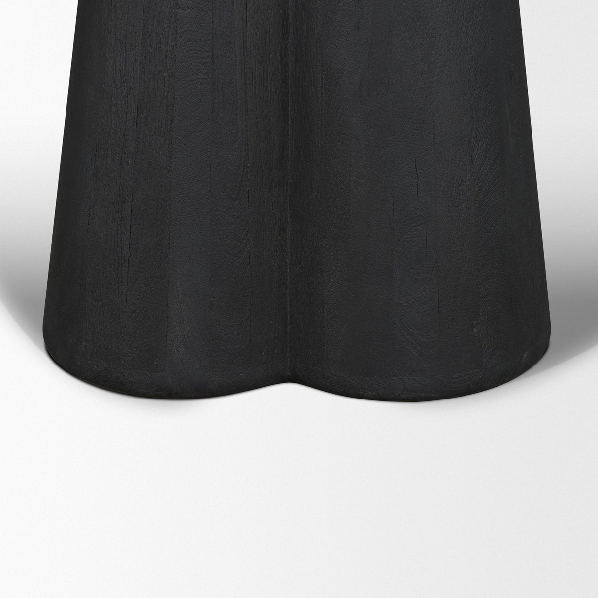 Marilyn Black Forest Marble Black Wood Pedestal Round Dining Table by Mercana at Eve Furniture