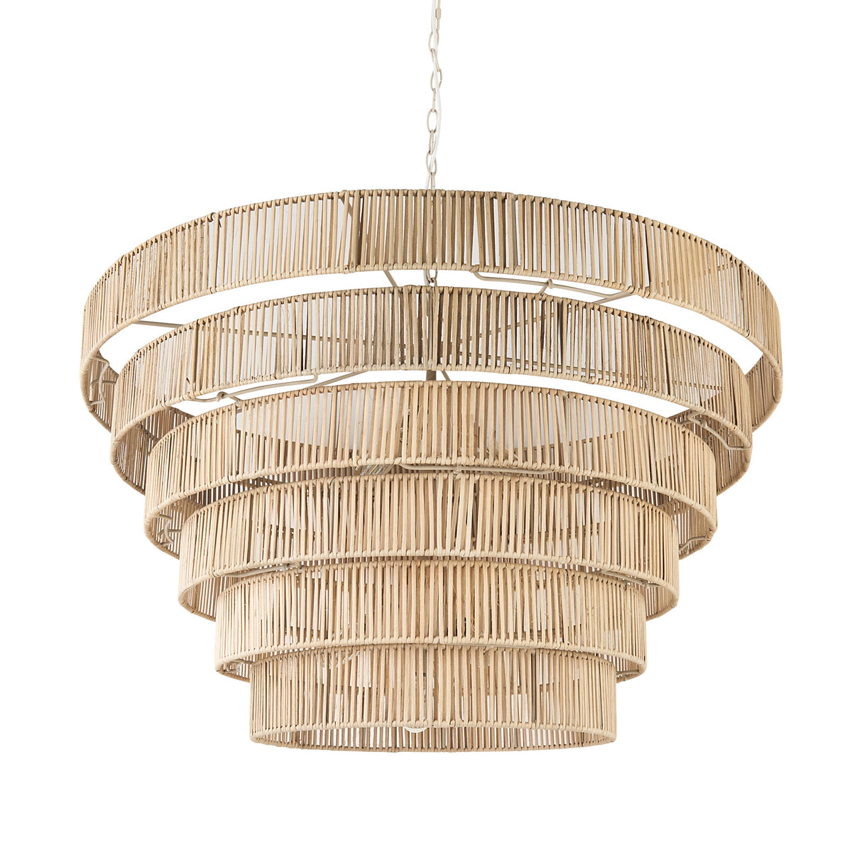 Marimba Natural Cane 6 Tier Chandelier by Mercana at Eve Furniture
