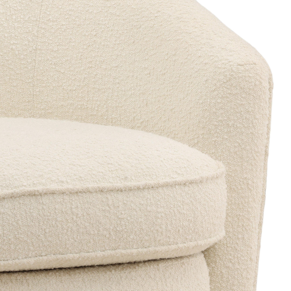 Marin Swivel Chair, Cream by Dovetail at Eve Furniture