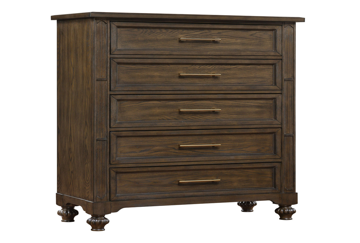 Marina Dark Walnut Bedroom Set by Cosmos Furniture at Eve Furniture