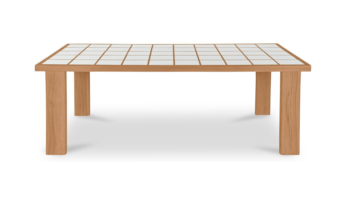 Marina Outdoor Dining Table Natural by Moe's Home at Eve Furniture