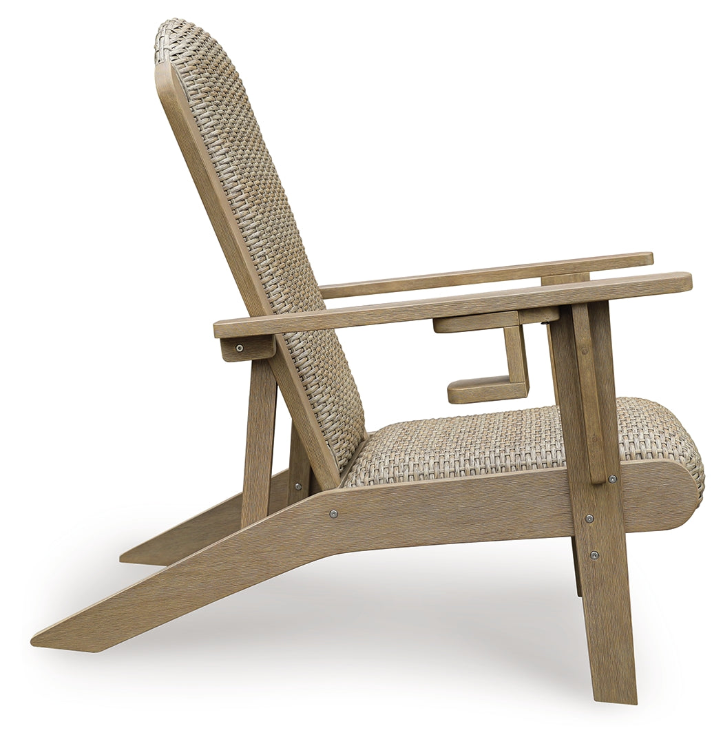 Marina Sun Beige Adirondack Chair by Ashley at Eve Furniture