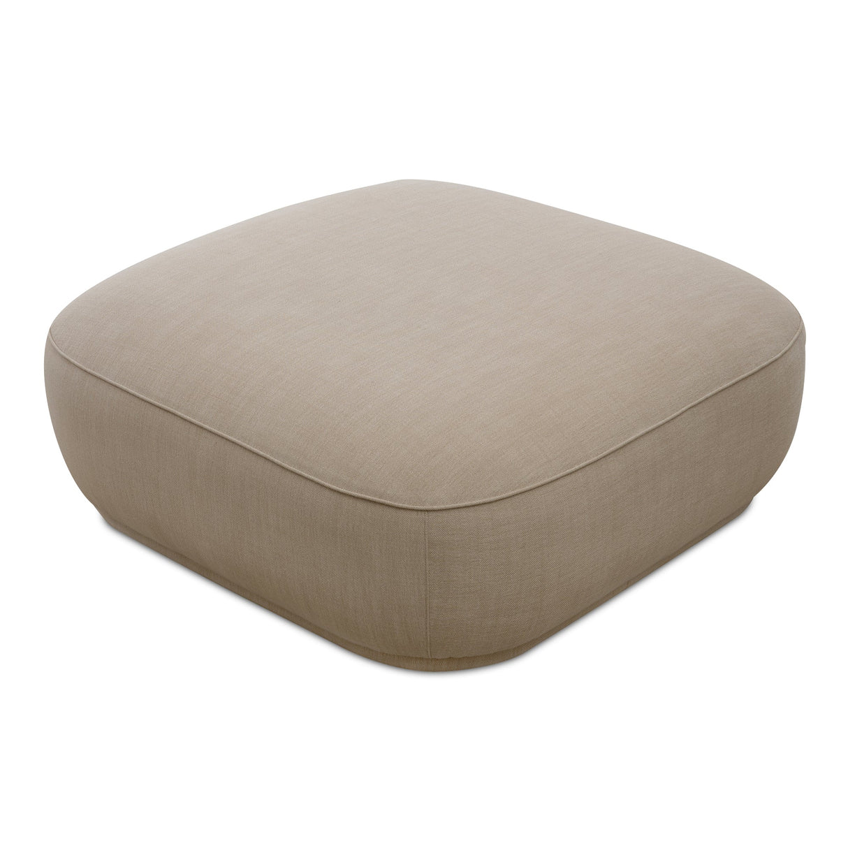 Marion Beige Square Ottoman by MOES at Eve Furniture
