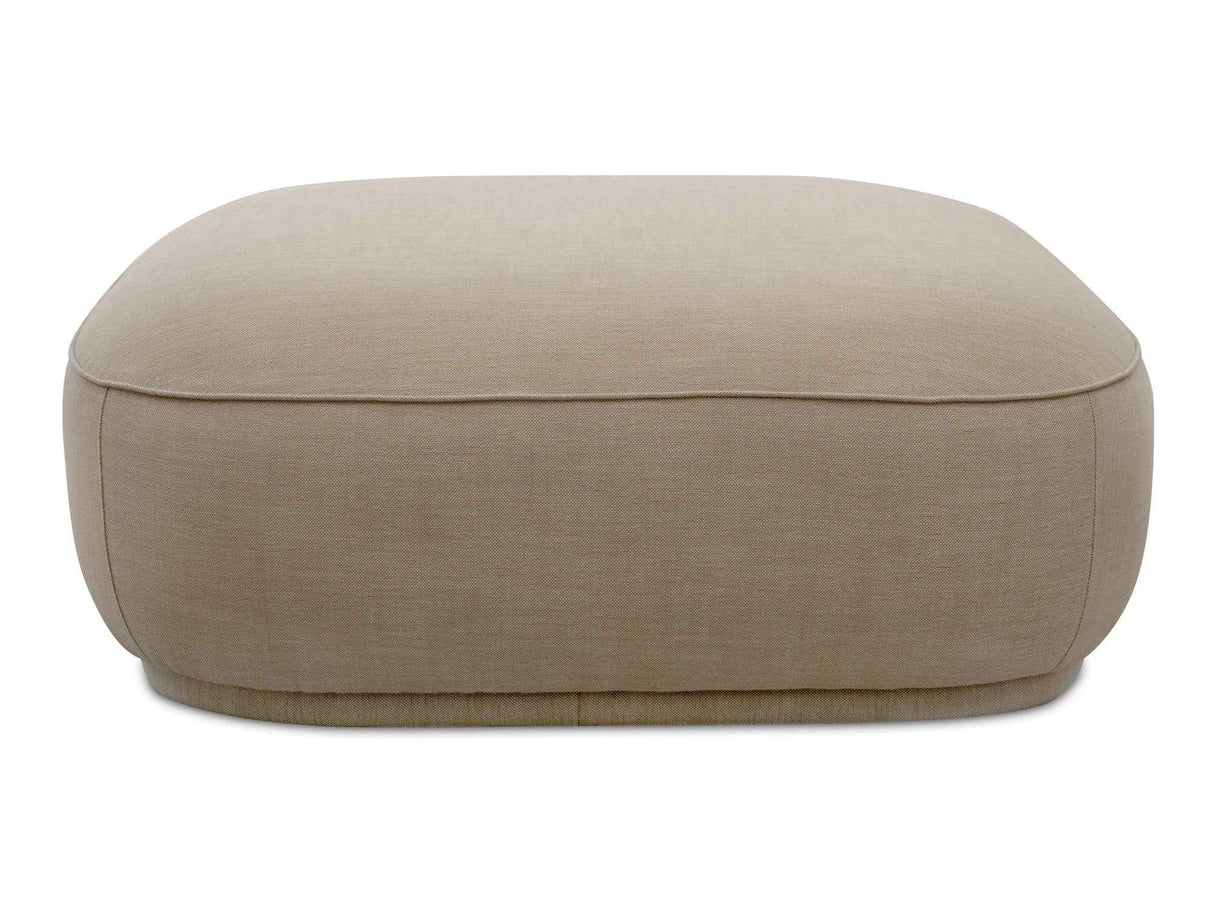 Marion Beige Square Ottoman
