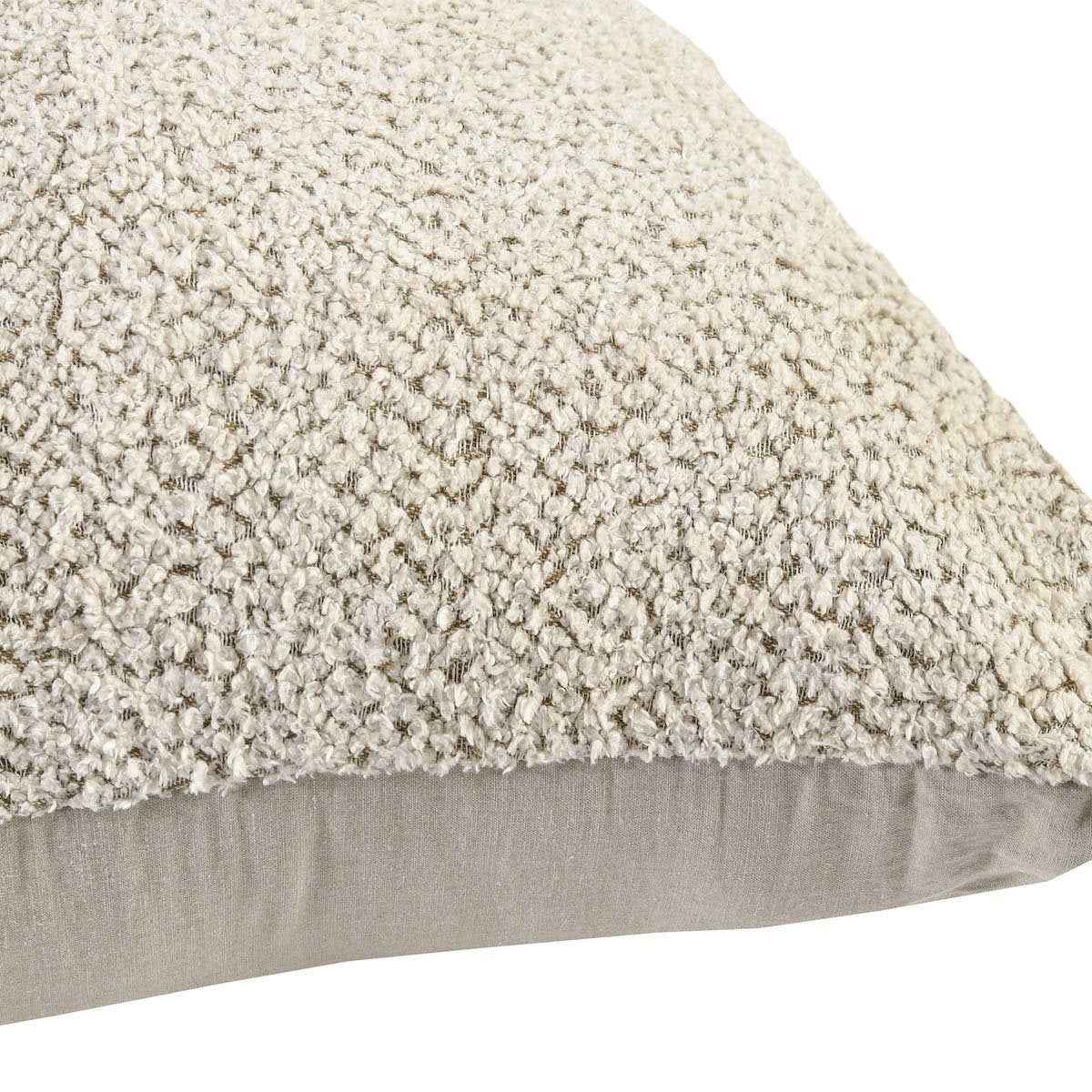 Maris Ivory/Natural Floor Cushion by Classic Home at Eve Furniture