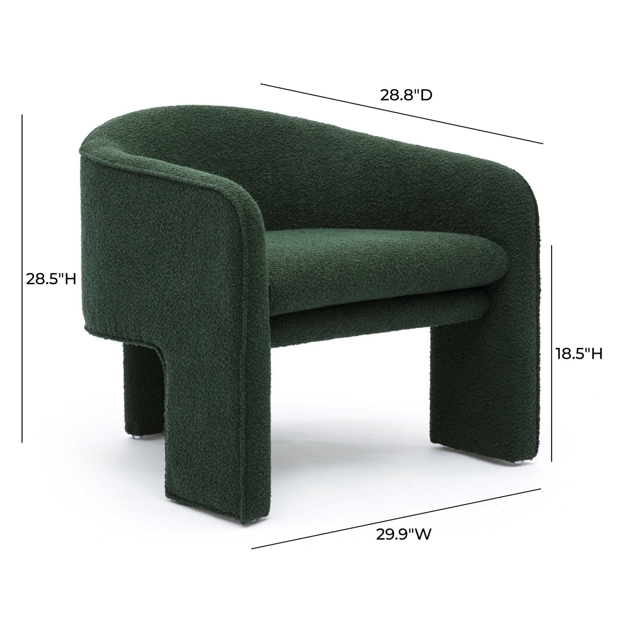 Marla Boucle Accent Chair by TOV Furniture at Eve Furniture
