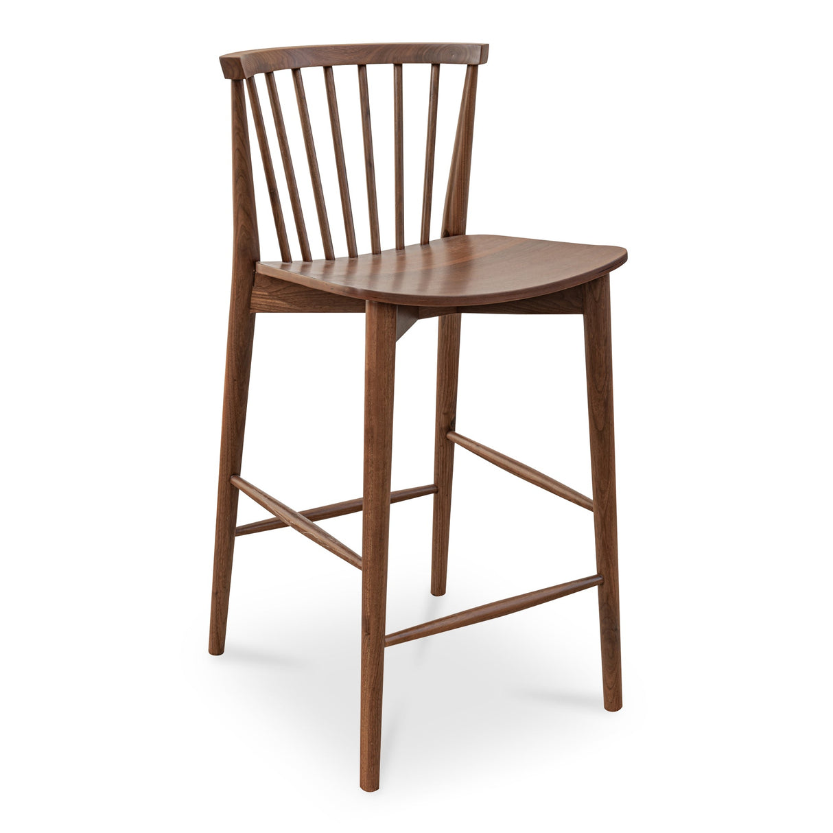 Marley Walnut Counter Stool by MOES at Eve Furniture