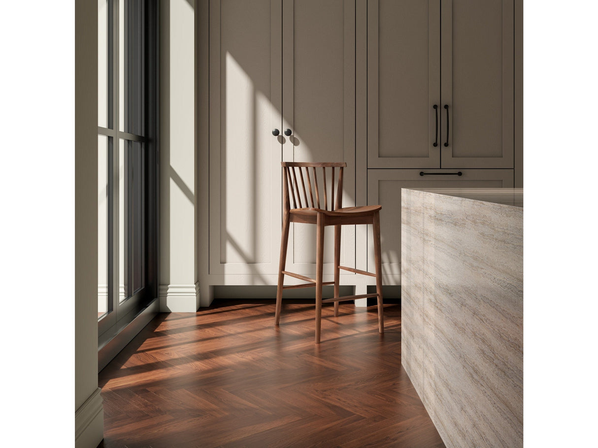 Marley Walnut Counter Stool by MOES at Eve Furniture
