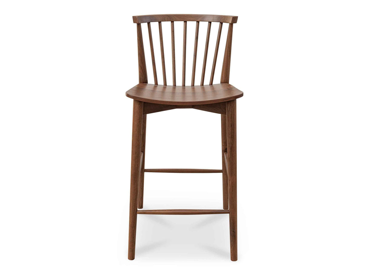 Marley Walnut Counter Stool by Moe's Home at Eve Furniture