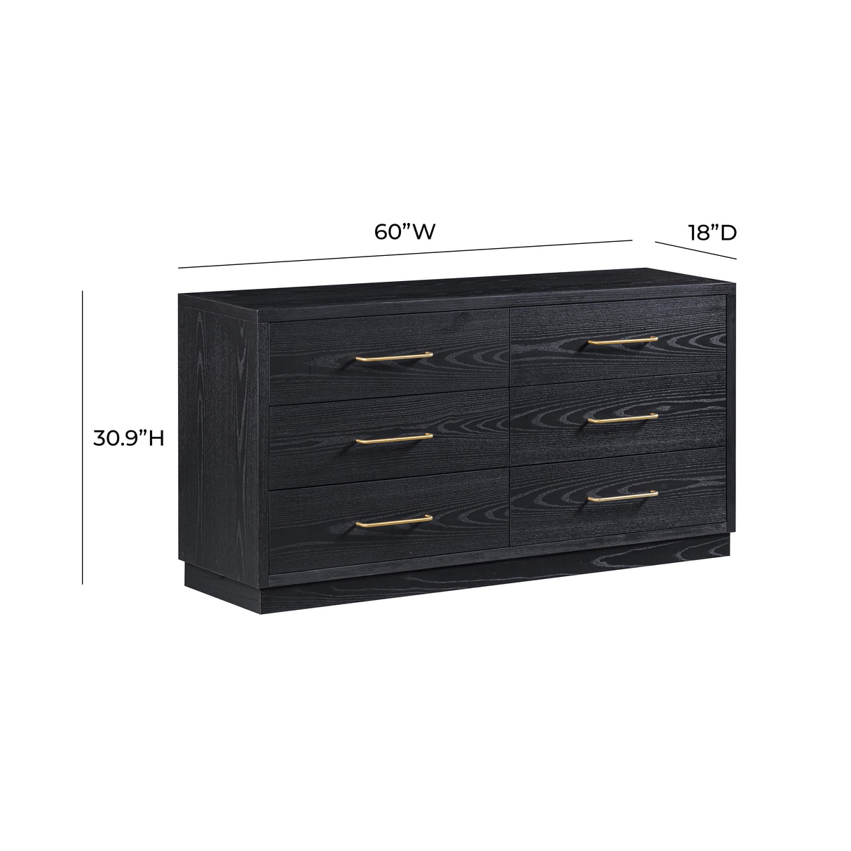 Marlow 6-Drawer Wood Dresser by TOV Furniture at Eve Furniture
