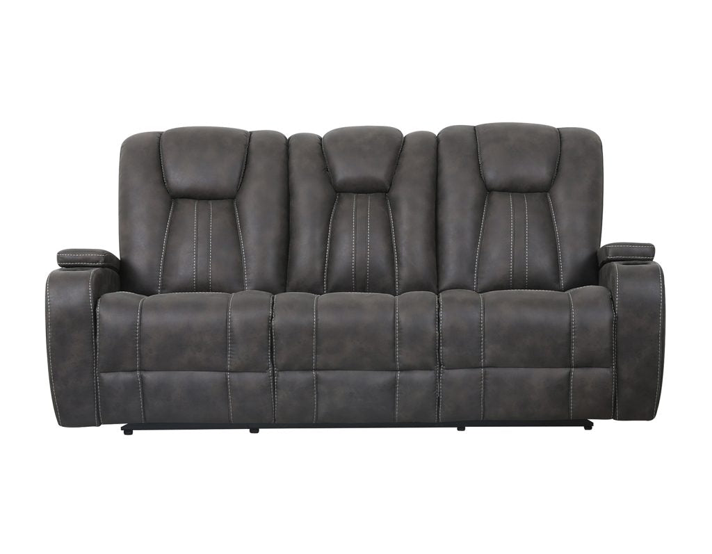 Marlow Charcoal 3-Piece Manual Reclining Set by Steve Silver at Eve Furniture
