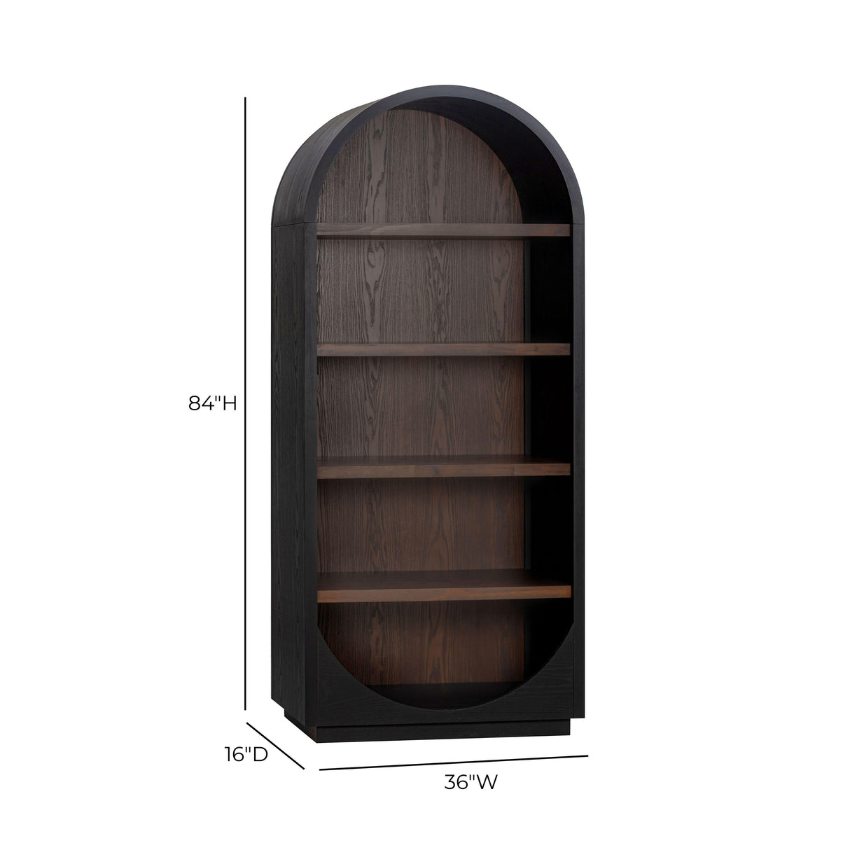 Marlow Wood Bookcase by TOV Furniture at Eve Furniture