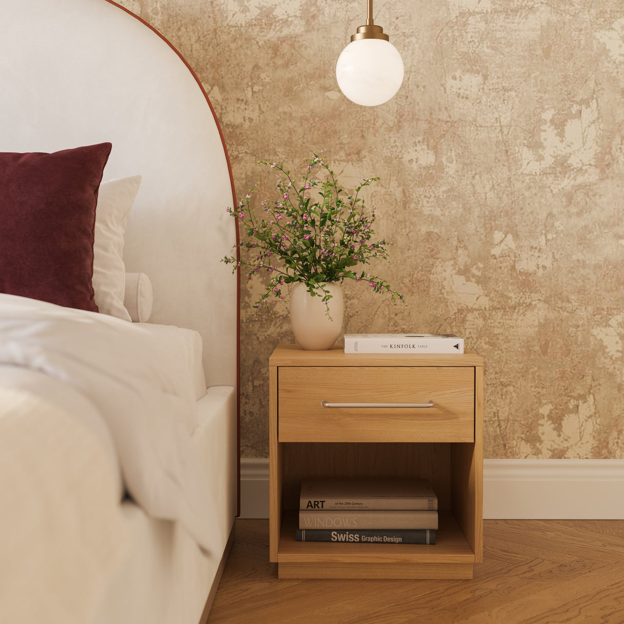 Marlow Wood Nightstand by TOV Furniture at Eve Furniture