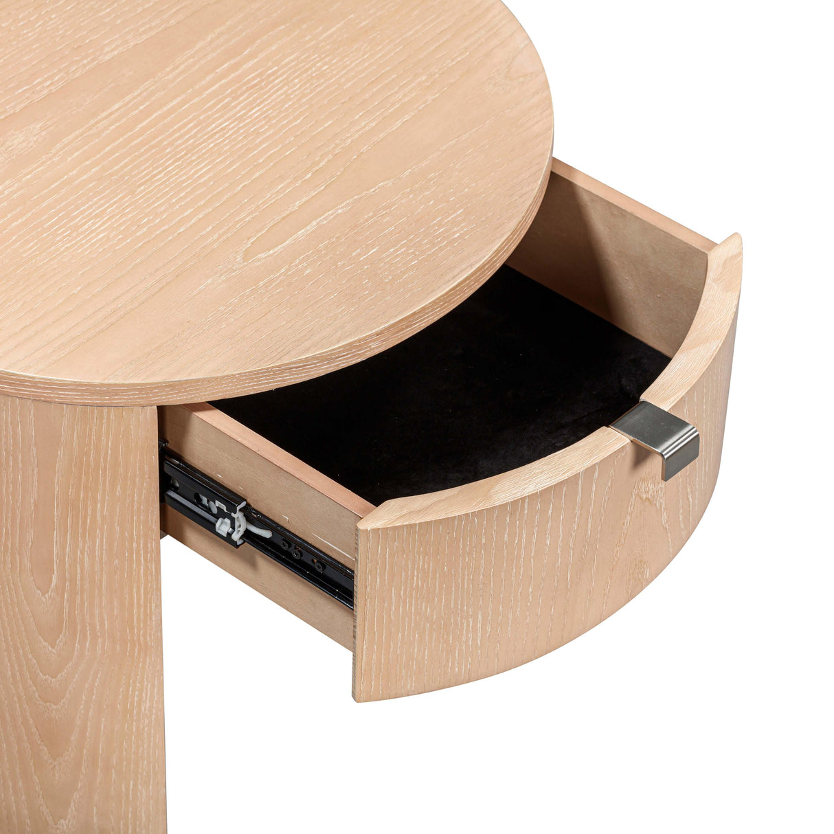 Marlow Wood Round Nightstand by TOV Furniture at Eve Furniture