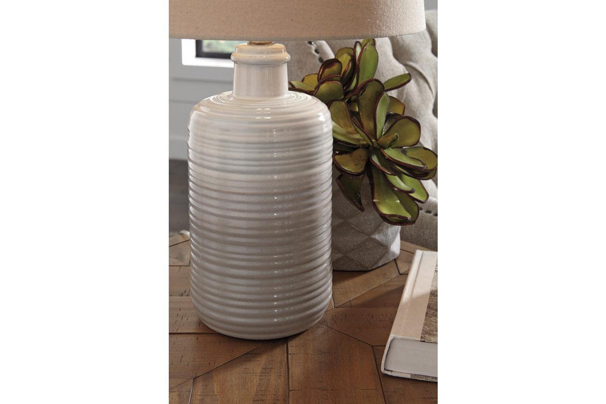 Marnina Taupe Table Lamp by Ashley at Eve Furniture