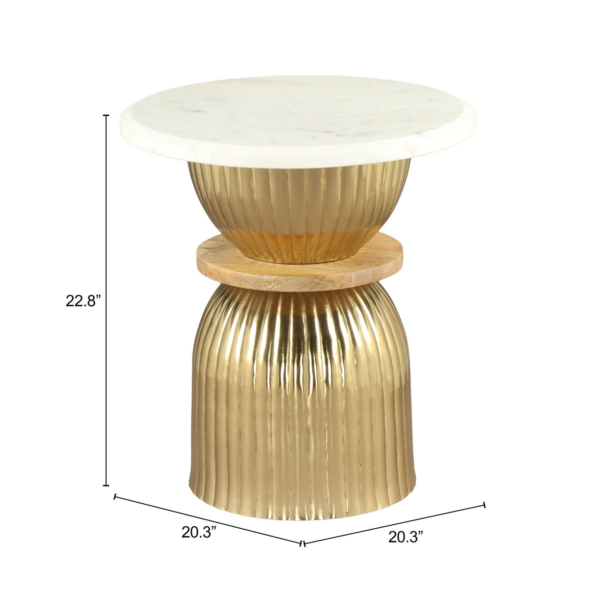 Maro Accent Table Multicolor by Zuomod at Eve Furniture
