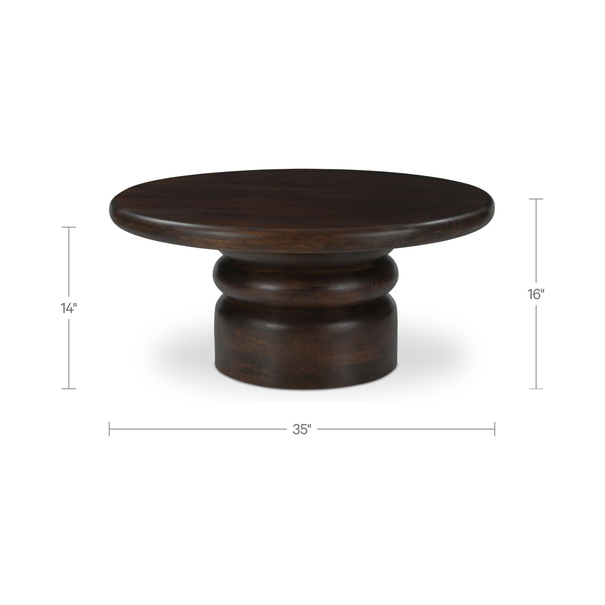 Maro Brown Coffee Table by Moe's Home at Eve Furniture