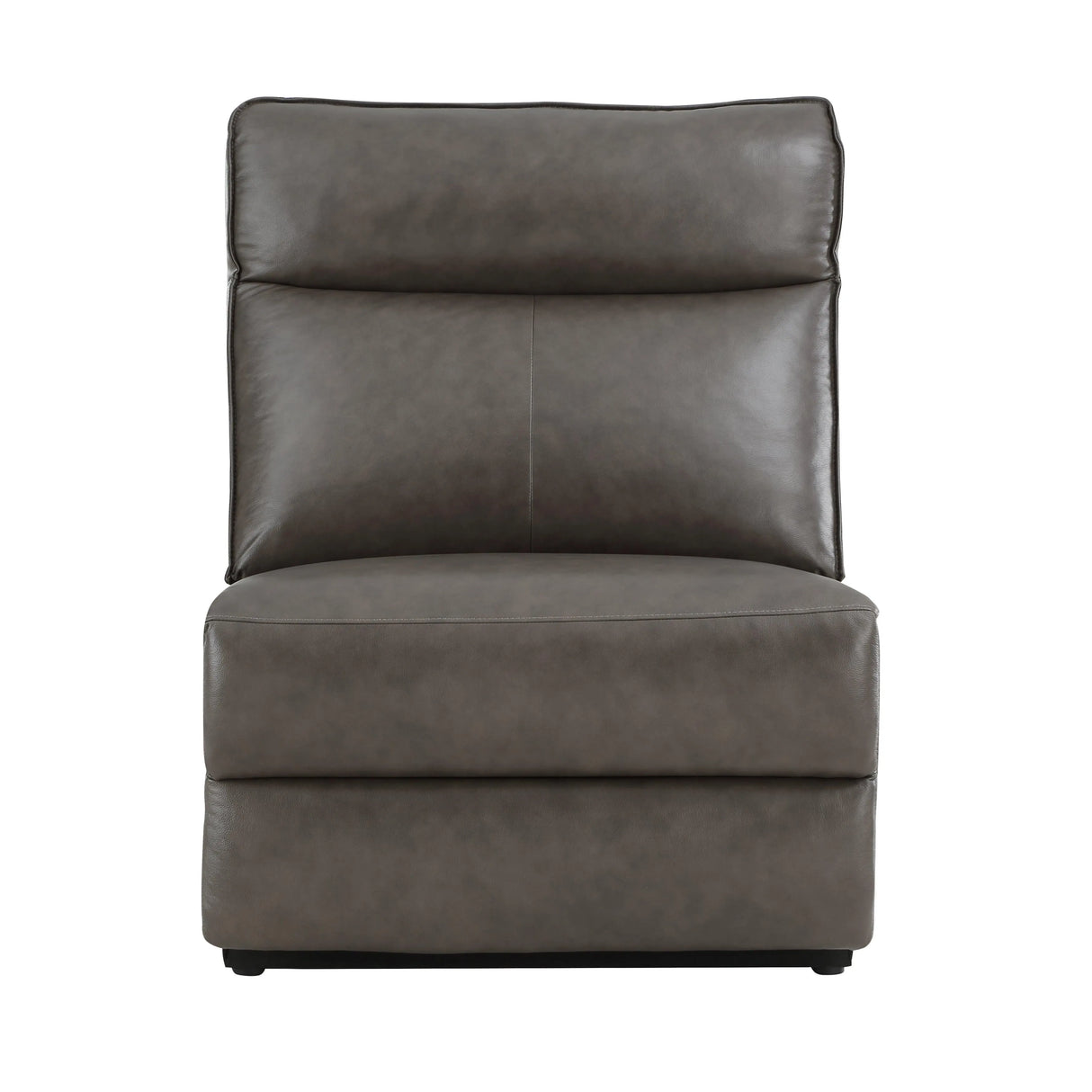 Maroni Dark Brown Leather 6-Piece Modular Power Reclining Sectional by Homelegance at Eve Furniture