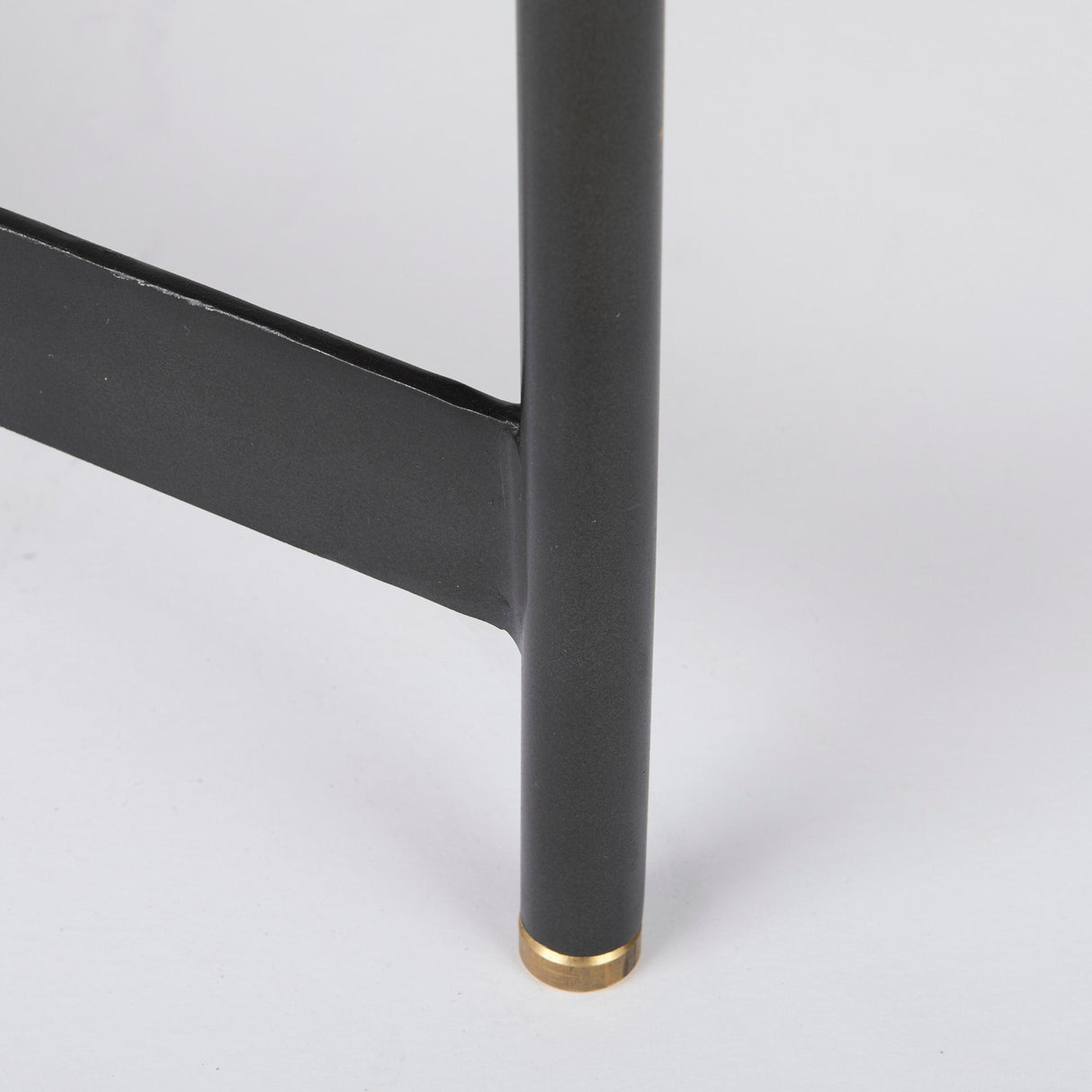 Marquisa (Set of 2) Light Brown Wood W/ Black Metal Base Nesting Side Tables by Mercana at Eve Furniture