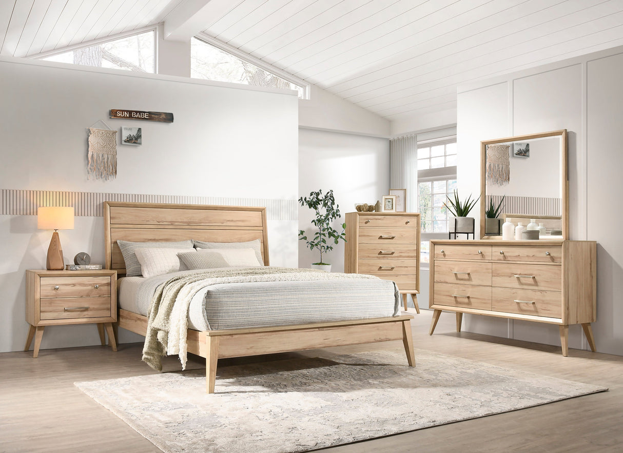 Marrin Natural Oak Mirror (Mirror Only) by Homelegance at Eve Furniture