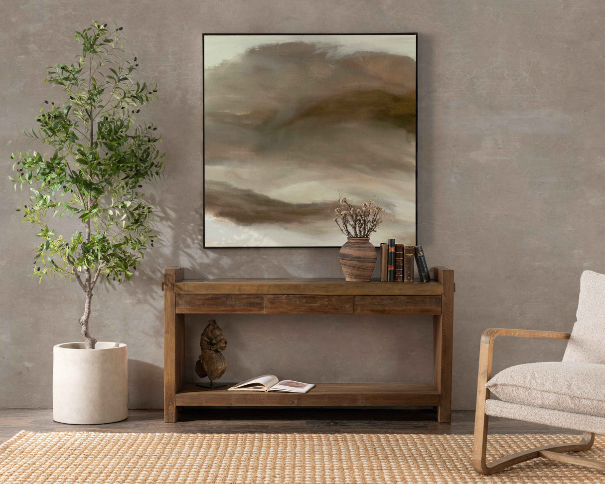 Marsa Natural 3 Drawer Console Table by Classic Home at Eve Furniture