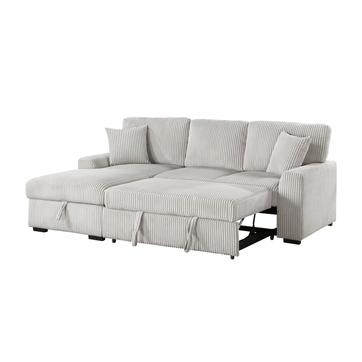Marsh Gray 2-Piece Sectional with Left Chaise by Homelegance at Eve Furniture