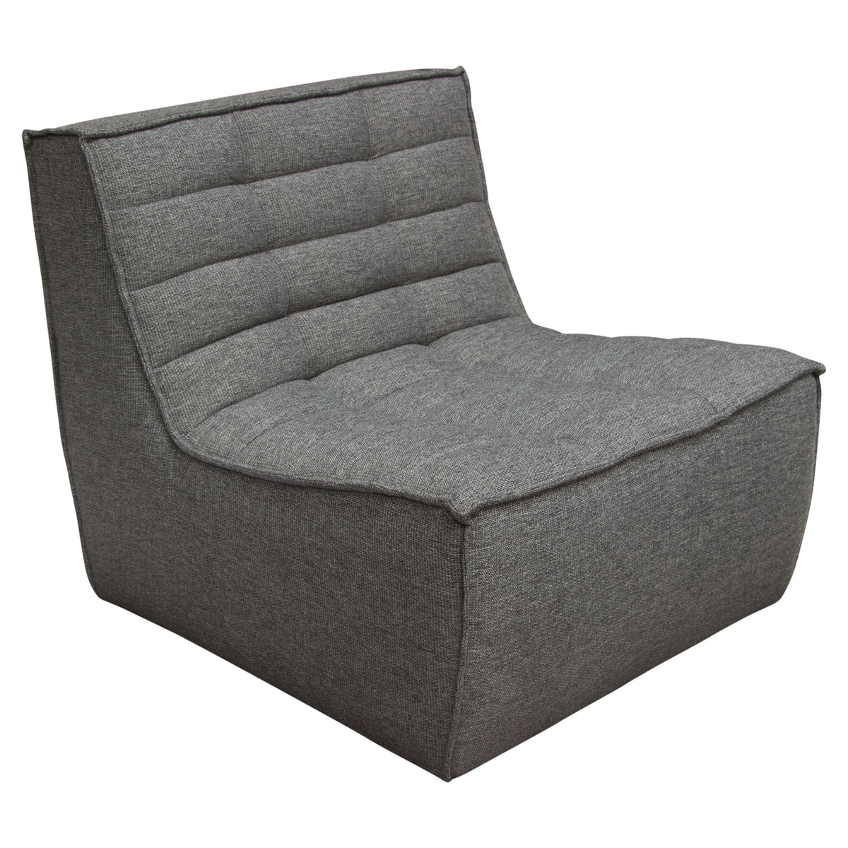 Marshall Grey Armless Chair by Diamond Sofa at Eve Furniture