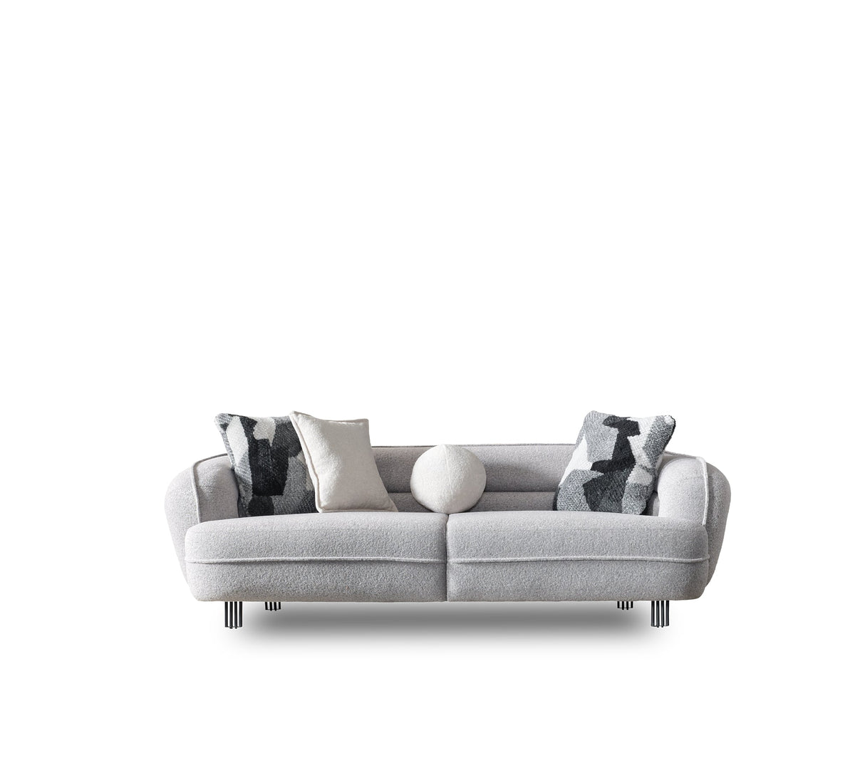 Marsilya Grey 4-pieces Livingroom Set by Furnia at Eve Furniture