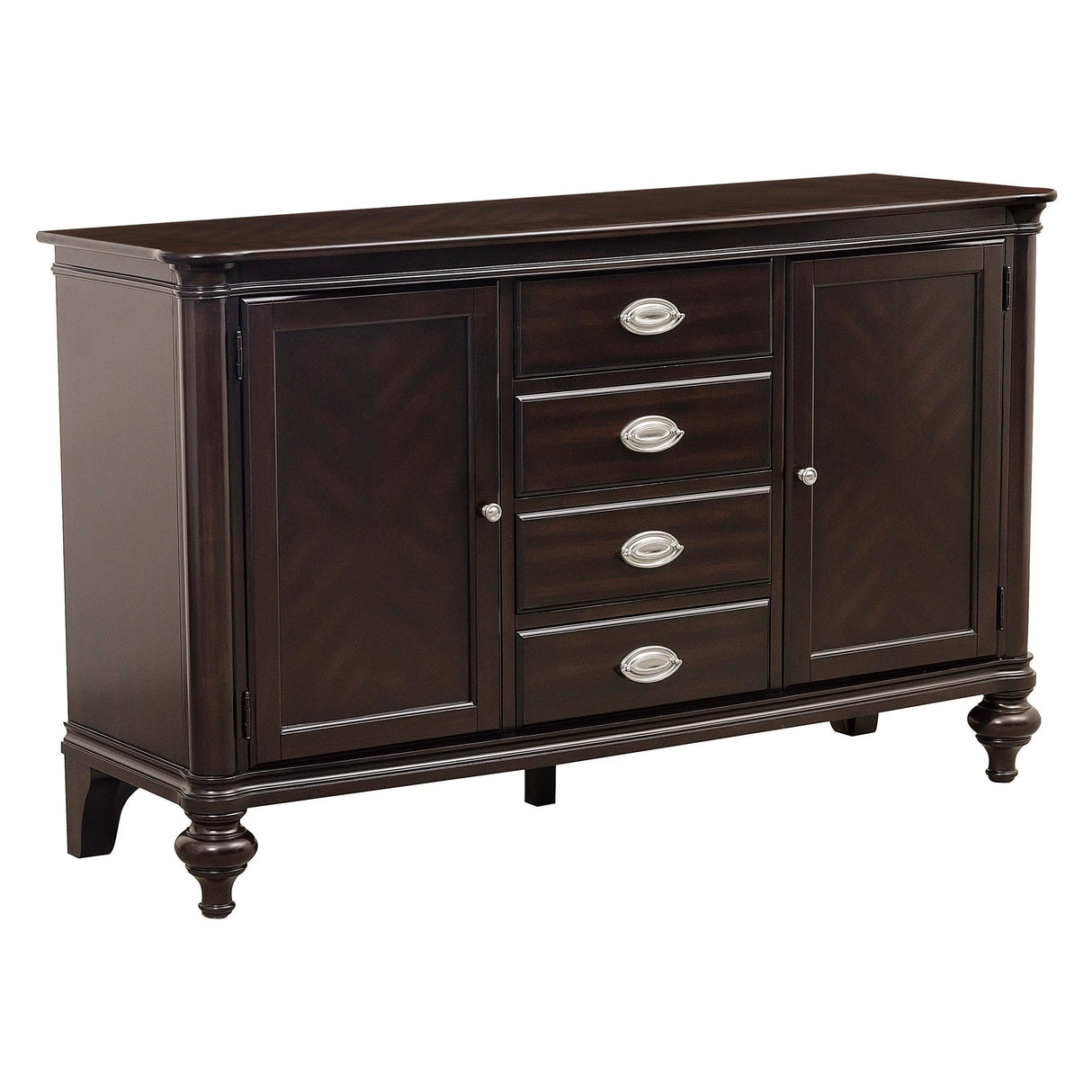 Marston Dark Cherry Buffet by Homelegance at Eve Furniture