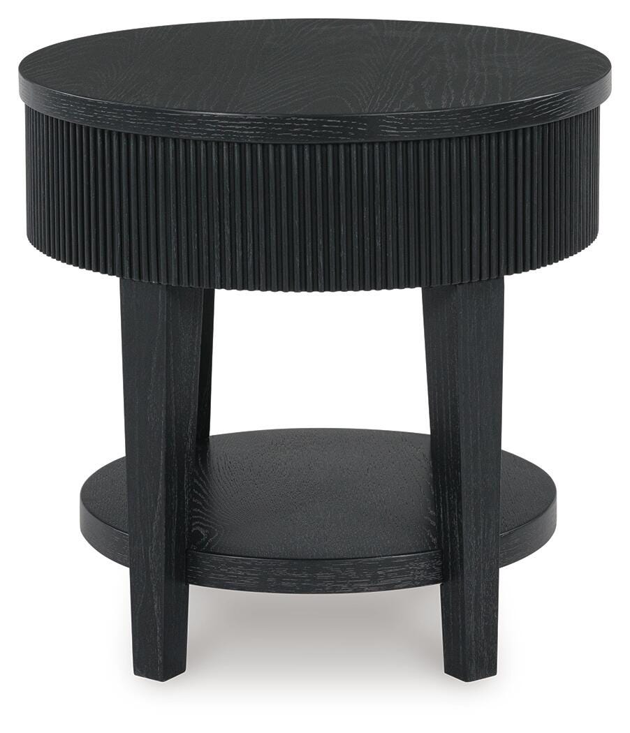 Marstream Black Coffee Table and End Table by Ashley at Eve Furniture