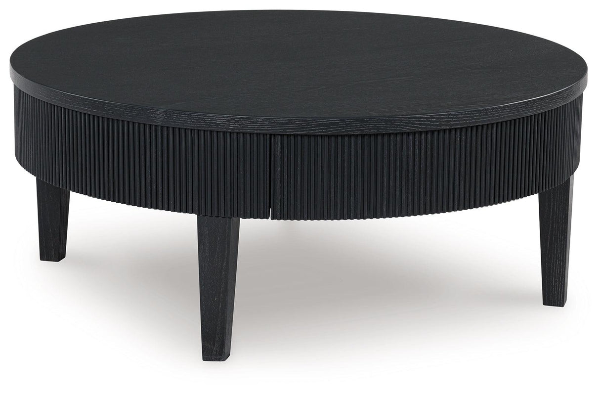 Marstream Black Coffee Table by Ashley at Eve Furniture