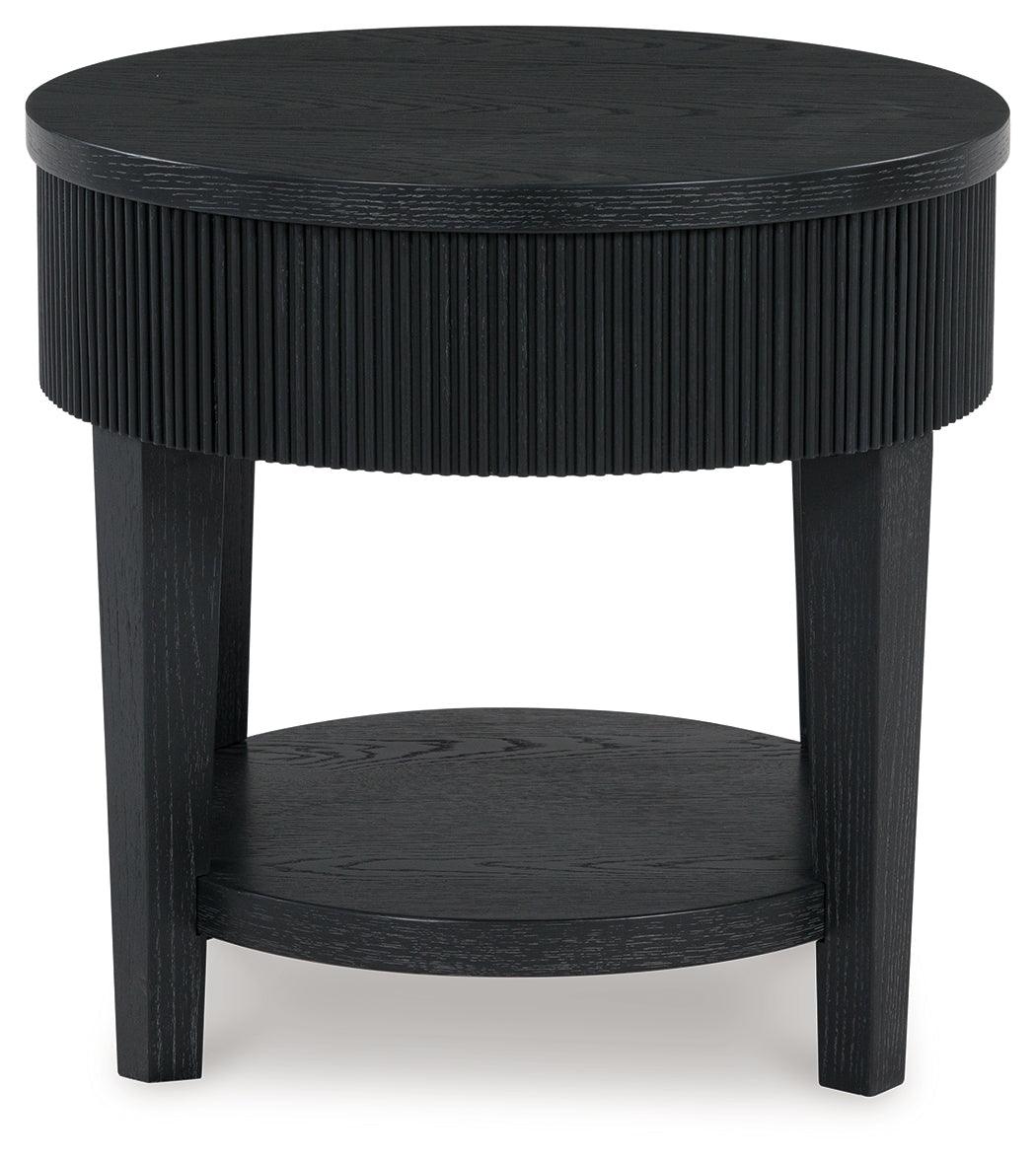 Marstream Black End Table by Ashley at Eve Furniture