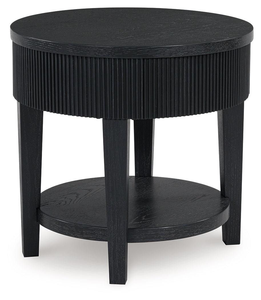 Marstream Black End Table by Ashley at Eve Furniture
