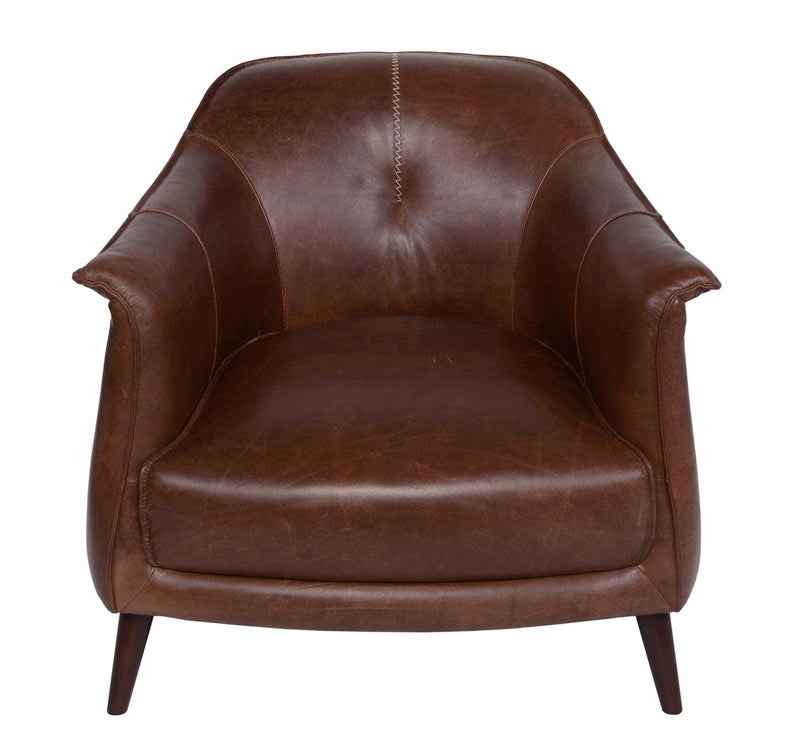 Martel Brown Club Chair by Classic Home at Eve Furniture
