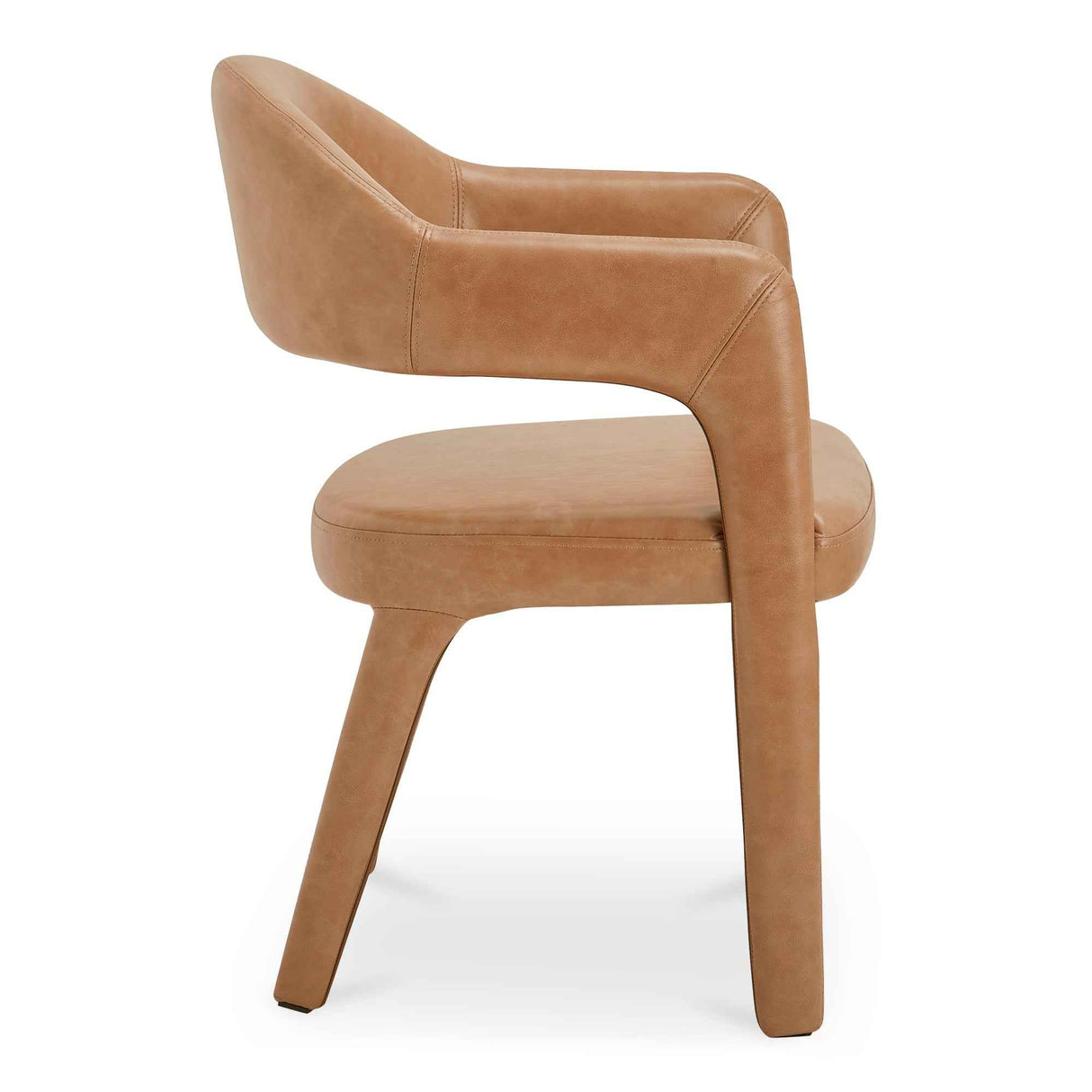 Martens Brown Leather Dining Chair