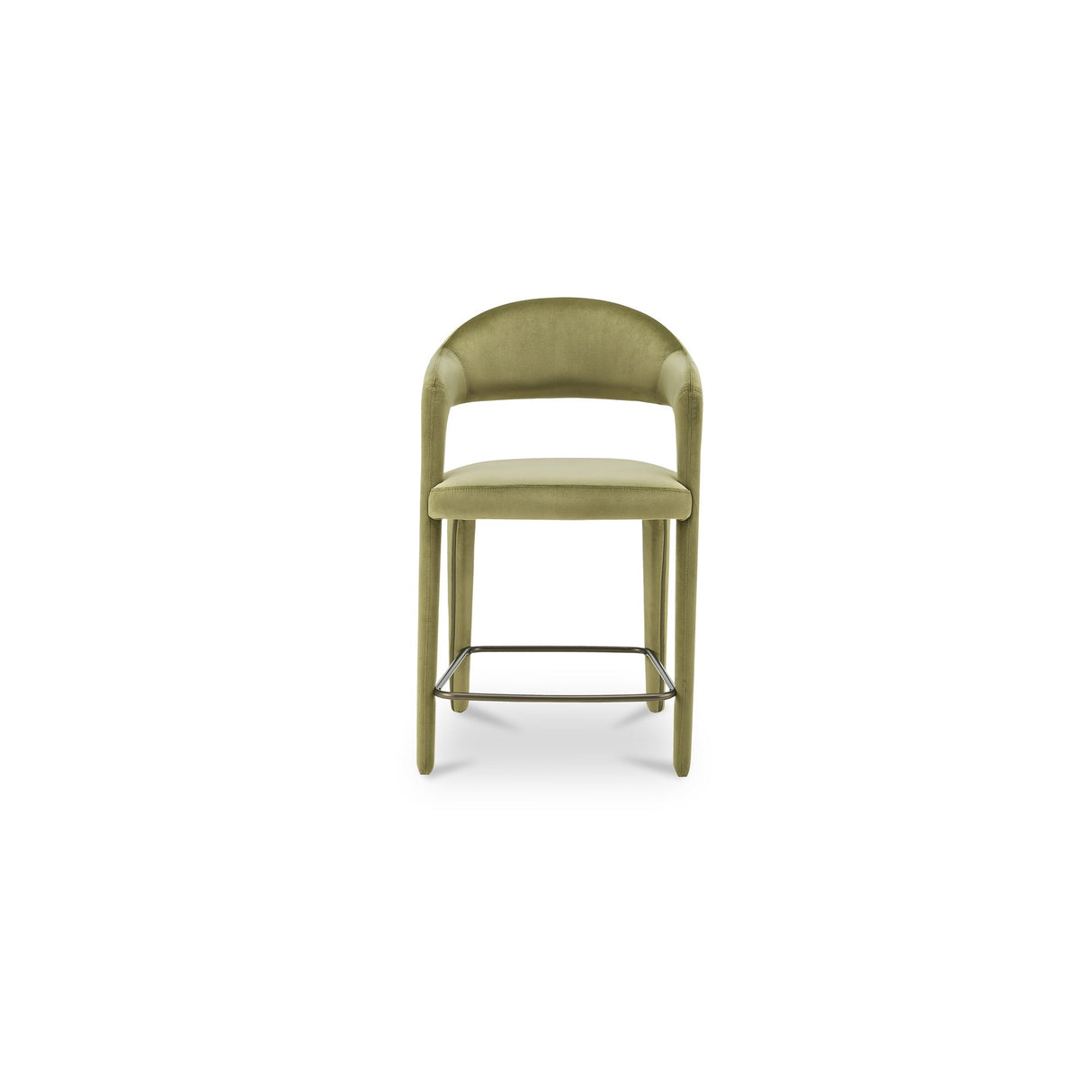 Martens Green Counter Stool Velvet by MOES at Eve Furniture