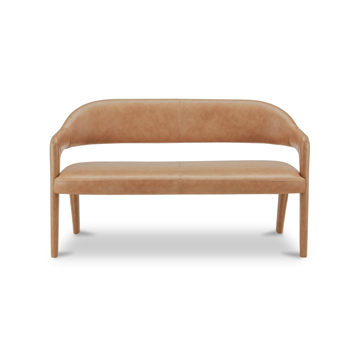 Martens Tan Leather Dining Bench by MOES at Eve Furniture