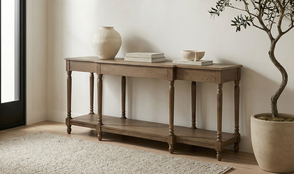 Martha Console Table Brown by Moe's Home at Eve Furniture