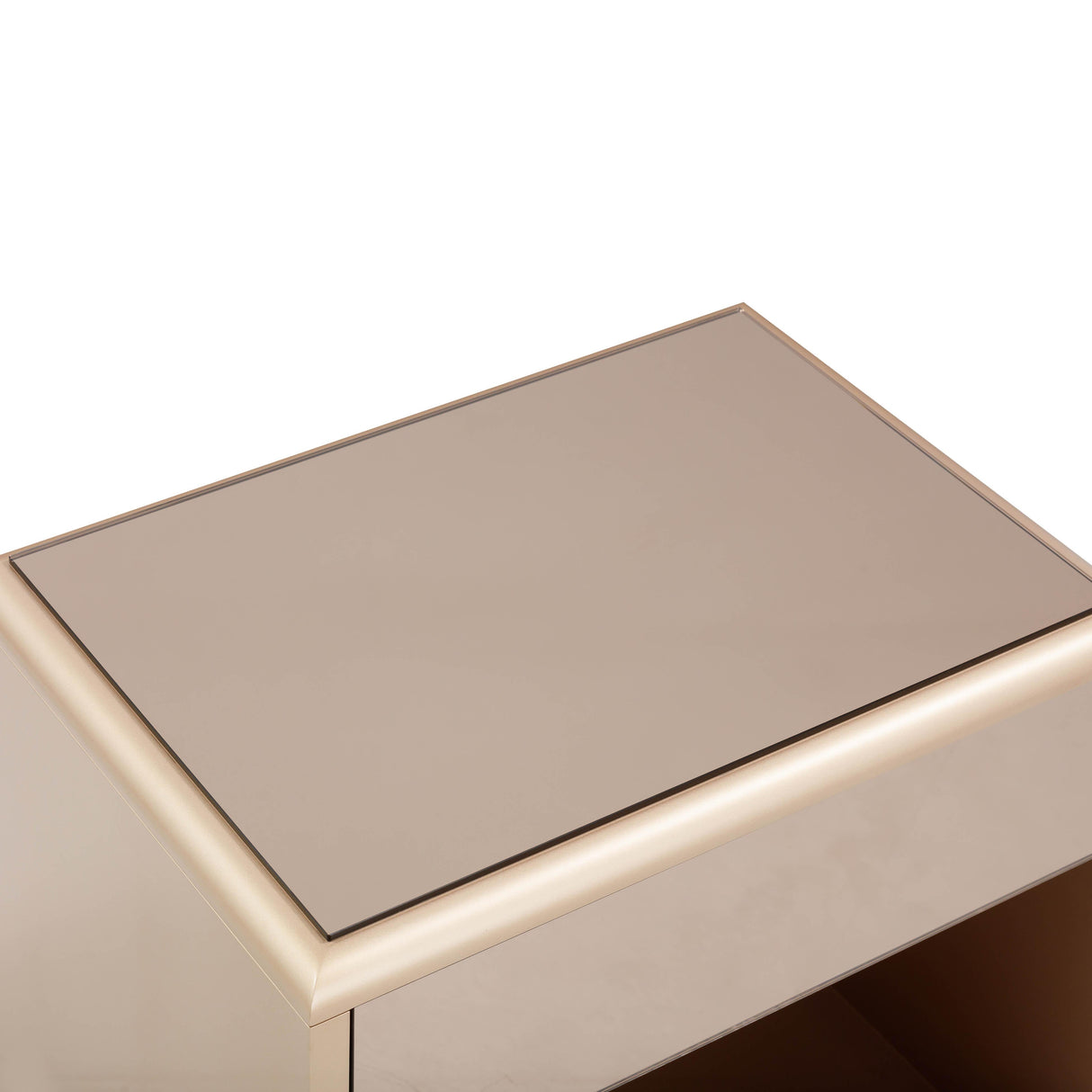 Martha Taupe Mirrored Nightstand by TOV Furniture at Eve Furniture