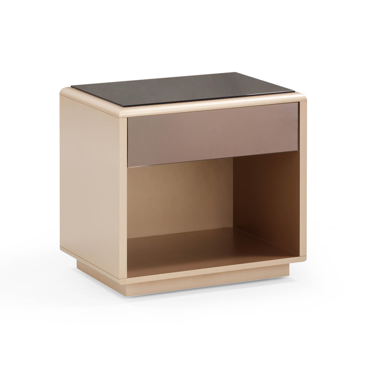 Martha Taupe Mirrored Nightstand by TOV Furniture at Eve Furniture