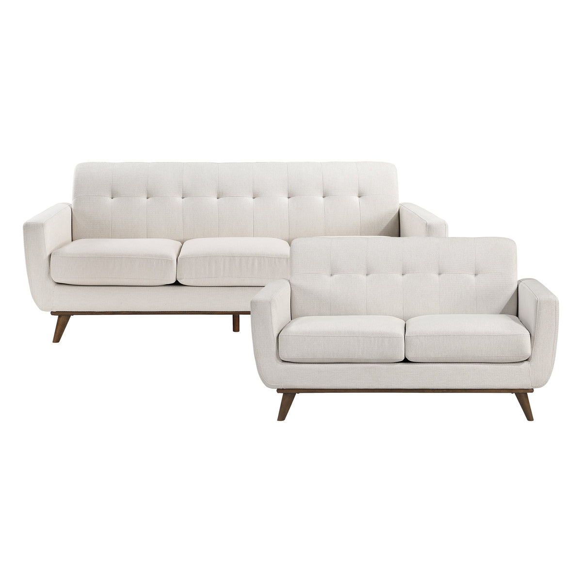Martina Beige 2-Piece Living Room Set by Homelegance at Eve Furniture